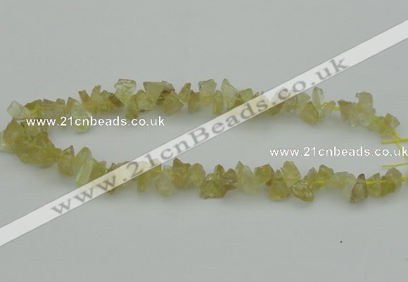 CNG1117 15.5 inches 8*12mm - 13*18mm nuggets lemon quartz beads