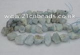 CNG1125 15.5 inches 12*16mm - 20*25mm nuggets aquamarine beads