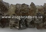 CNG1129 15.5 inches 8*12mm - 13*18mm nuggets smoky quartz beads