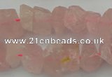 CNG1132 15.5 inches 8*12mm - 13*18mm nuggets rose quartz beads