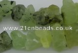 CNG1136 8*12mm - 13*18mm nuggets green rutilated quartz beads