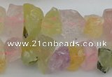 CNG1139 15.5 inches 8*12mm - 13*18mm nuggets mixed quartz beads