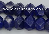 CNG1147 15.5 inches 10*14mm - 13*18mm faceted nuggets lapis lazuli beads