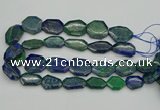 CNG1155 15.5 inches 20*25mm - 25*35mm freeform chrysocolla beads