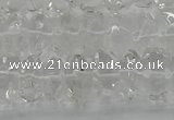 CNG1175 15.5 inches 6*14mm - 8*14mm nuggets white crystal beads