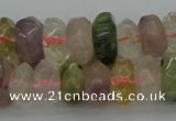 CNG1182 15.5 inches 6*14mm - 8*14mm nuggets mixed quartz beads