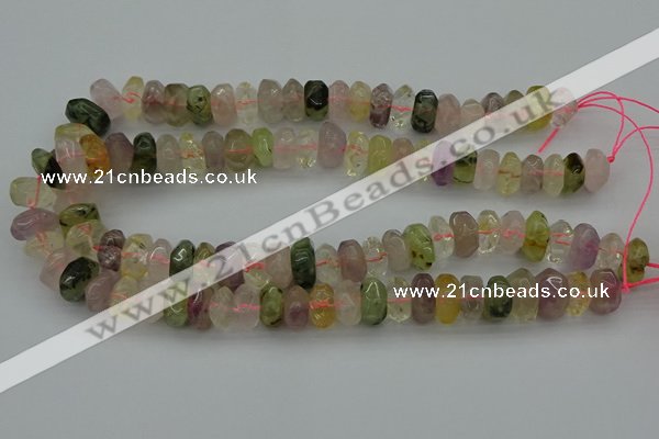 CNG1182 15.5 inches 6*14mm - 8*14mm nuggets mixed quartz beads