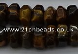 CNG1185 15.5 inches 6*14mm - 8*14mm nuggets yellow tiger eye beads