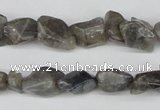 CNG12 15.5 inches 8*14mm nuggets labradorite gemstone beads