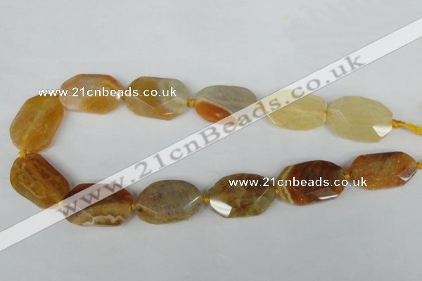 CNG1200 15.5 inches 20*30mm - 25*35mm freeform agate beads