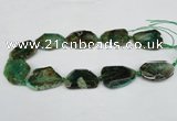 CNG1206 15.5 inches 20*30mm - 30*40mm freeform agate beads