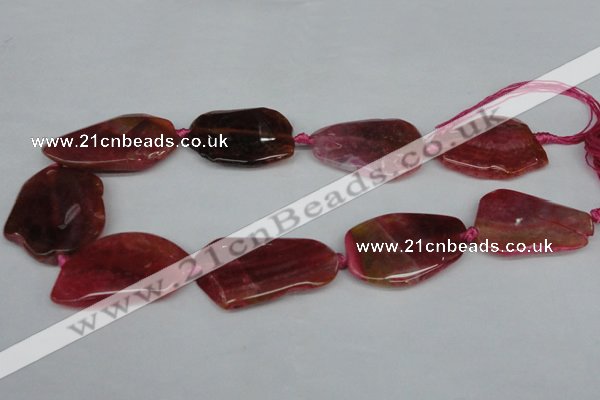 CNG1209 15.5 inches 25*35mm - 35*45mm freeform agate beads