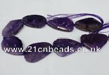 CNG1210 15.5 inches 30*45mm - 35*50mm freeform agate beads