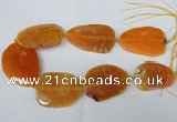 CNG1211 15.5 inches 35*45mm - 45*55mm freeform agate beads