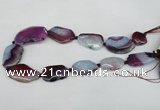 CNG1217 15.5 inches 20*30mm - 30*40mm freeform agate beads