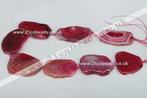 CNG1218 15.5 inches 25*35mm - 35*45mm freeform agate beads