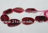 CNG1220 15.5 inches 30*45mm - 40*55mm freeform agate beads