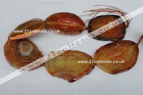 CNG1237 15.5 inches 40*50mm - 55*65mm freeform agate beads