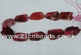 CNG1239 15.5 inches 25*35mm - 30*45mm freeform agate beads