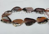 CNG1240 15.5 inches 30*40mm - 35*50mm freeform agate beads