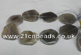 CNG1253 15.5 inches 30*40mm - 45*50mm freeform agate beads