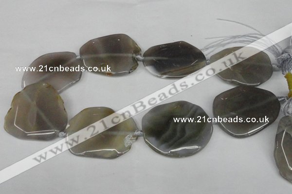 CNG1253 15.5 inches 30*40mm - 45*50mm freeform agate beads