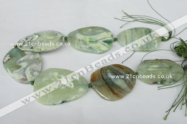 CNG1257 15.5 inches 35*45mm - 40*55mm freeform agate beads