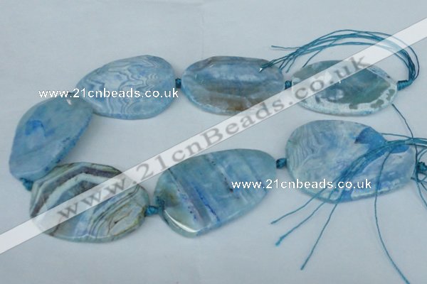 CNG1258 15.5 inches 40*50mm - 45*55mm freeform agate beads