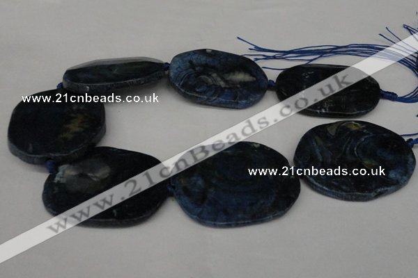 CNG1260 15.5 inches 40*50mm - 45*55mm freeform agate beads