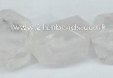 CNG1309 15*20mm – 25*30mm faceted nuggets rose quartz beads