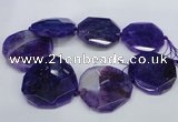 CNG1345 15.5 inches 52*55mm faceted freeform agate beads