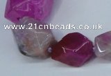 CNG1357 15.5 inches 8*10mm - 20*25mm faceted nuggets agate beads