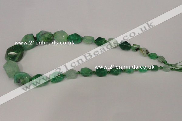 CNG1359 15.5 inches 8*10mm - 20*25mm faceted nuggets agate beads