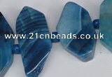 CNG1396 15.5 inches 15*25mm - 20*40mm wand agate gemstone beads