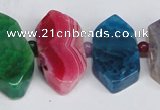 CNG1397 15.5 inches 15*25mm - 20*40mm wand agate gemstone beads