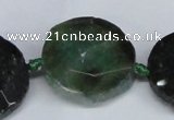 CNG1407 15.5 inches 20*25mm - 30*35mm faceted freeform agate beads