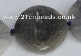 CNG1410 15.5 inches 30*35mm - 35*38mm faceted freeform agate beads