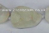 CNG1415 15.5 inches 25*35mm - 30*40mm freeform agate beads