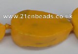 CNG1420 15.5 inches 25*35mm - 30*40mm freeform agate beads