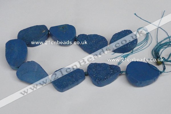 CNG1421 15.5 inches 25*35mm - 30*40mm freeform agate beads