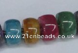 CNG1451 15.5 inches 10*18mm nuggets agate gemstone beads