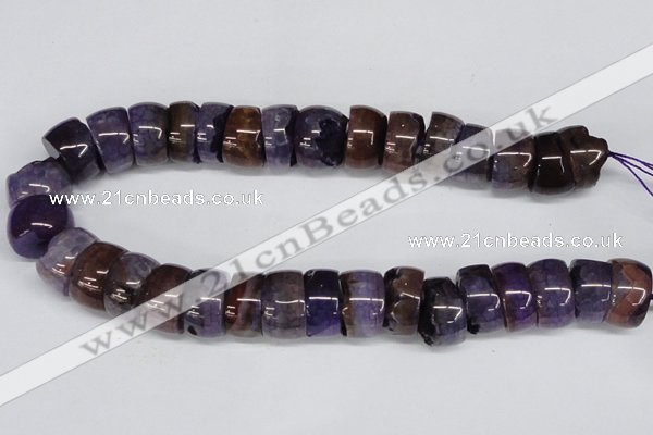 CNG1454 15.5 inches 10*20mm - 14*20mm nuggets agate gemstone beads