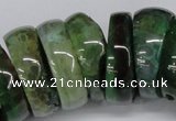 CNG1461 15.5 inches 11*30mm - 13*30mm nuggets agate gemstone beads