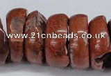 CNG1462 15.5 inches 11*30mm - 13*30mm nuggets agate gemstone beads