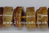 CNG1472 15.5 inches 10*25mm - 14*25mm nuggets agate gemstone beads