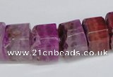 CNG1476 15.5 inches 8*15mm - 12*15mm nuggets agate gemstone beads