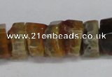 CNG1477 15.5 inches 8*15mm - 12*15mm nuggets agate gemstone beads