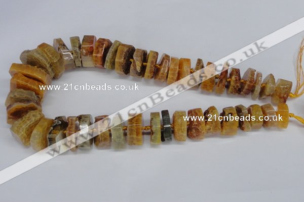 CNG1486 15.5 inches 10*15mm - 12*25mm nuggets agate gemstone beads