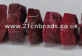 CNG1487 15.5 inches 10*15mm - 12*25mm nuggets agate gemstone beads