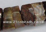 CNG1488 15.5 inches 10*30mm - 15*30mm nuggets agate gemstone beads